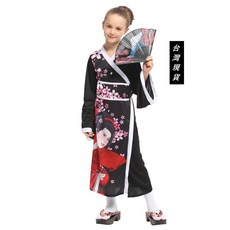 瘋狂派對 兒童和服變裝服 華麗日本風 XL