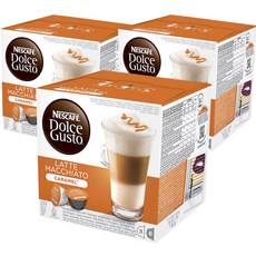 NESCAFE 雀巢咖啡 Dolce Gusto 多趣酷思 多趣酷思焦糖拿鐵瑪奇朵咖啡膠囊, 24入, 8入