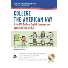 (英文圖書)English the American Way: A Fun ESL Guide for College Students (Book + Audio) 平裝版, Research & Education Associ..., 英文