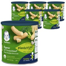 Gerber 嘉寶 Lil' Crunchy Plants 兒童穀物零食 45 克, 6個