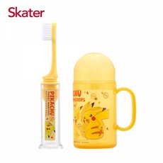 Skater 兒童牙刷杯組 皮卡丘