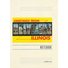 (英文圖書) Vintage Lined Notebook Greetings from Belvidere Illinois 平裝版, Found Image Press, 英文