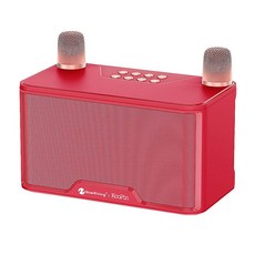NewRixing & KooPin NR-8088 行動KTV音響組 藍牙喇叭無線麥克風, 耀眼紅, 1個