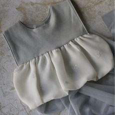 Lien de famille 純棉雪紡紗口水巾星星款(4款可選), 灰白星