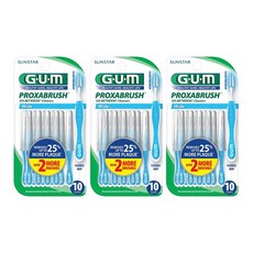 SUNSTAR 三詩達 G.U.M Proxa Brush Go Between 清潔器 牙間刷 寬版, 3個, 10入