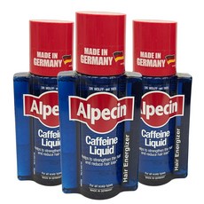 Alpecin 咖啡因頭髮液, 3個, 200ml
