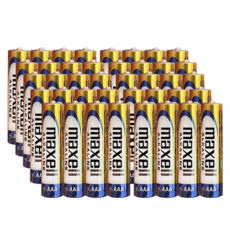 MAXELL 鹼性電池4號 AAA 電池 耐用持久 電力穩定, 40個裝, 1個