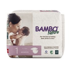 BAMBO Nature 伴寶樂 Eco Friendly黏貼型尿布, 第1階段, 28片