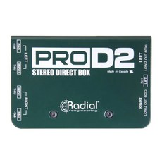 Radial PROD2 Passive DI Box 雙聲道被動式DI盒 專業樂器音頻轉換設備, 詳見包裝, 1個