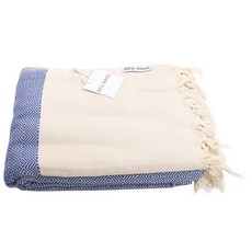 Elma 鑽石圖案毛毯 L