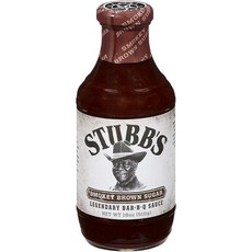 STUBB'S 黑糖煙燻燒烤醬, 1個, 510克