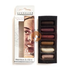 SENNELIER 手工軟性粉彩 6色套組, 膚色 深(N132288.08)