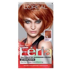L'OREAL PARIS 巴黎萊雅 Féria長效染髮劑, 1盒, Deep Copper