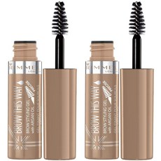 RIMMEL 倫敦芮魅 This Way 輕盈凝膠眉毛睫毛膏 5ml, 2個, 001 金發女郎