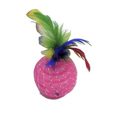 PENN-PLAX 貓咪羽毛玩具球, 1個, 隨機發貨