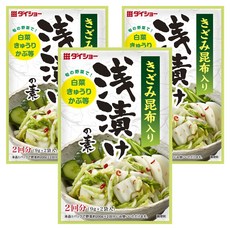 DAISHO 大逸昌 昆布風味淺漬醃菜調味料, 3袋, 18g