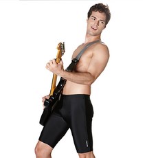 夏之戀SUMMER SPORTS 大男七分泳褲-C12997，舒適貼身，彈性佳，黑色經典款