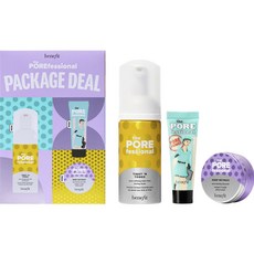 benefit 貝玲妃 零毛孔妝前保養組 毛孔隱形露 7.5ml+淨化泥膜 30ml+雙效卸妝油 45ml, 1個