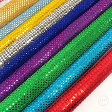 【布想出門】亮片布/七彩亮片布/大亮片/小亮片-節慶裝飾, 白色