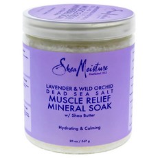 Shea Moisture 鹽海沐浴鹽 薰衣草+蘭花, 1個, 567克