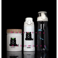 THERMOS 膳魔師 台灣黑熊系列 燜燒罐/保溫瓶/隨手瓶 (JBT-500/FJH-500TBB/TCSD-700TBB), 白色, 700ml