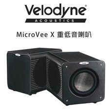 Velodyne MicroVee X 主動式超低音喇叭 黑色 - 家庭劇院重低音首選，小巧體積爆發震撼低頻