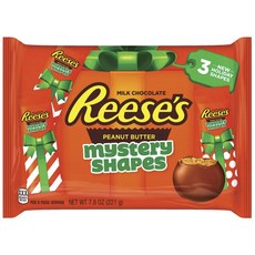 Reese's MysteryHolidayShape牛奶巧克力花生醬, 1包, 221g