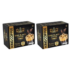 TNI KING COFFEE 冰黑即溶咖啡, 2個, 10片, 16g