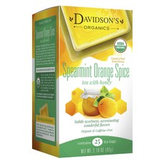 DAVIDSON'S ORGANICS 薄荷橙香料蜂蜜茶茶包 15入, 1個, 62克