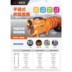 WIN五金 FKS BOST 手提式吹吸兩用風機, 詳見包裝