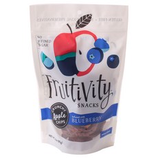Frutivity Snacks 蘋果脆片 藍莓口味, 85g, 1包