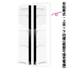 TENGUANG STATIONERY 螢幕留言板 透明壓克力右側黏貼式 附上夾與底部凹槽可放充電線 辦公桌面便利貼板, 螢幕留言板-右貼-上夾+凹槽款(現貨)