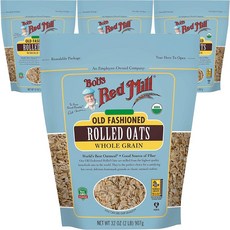 鮑伯紅磨坊Bob's Red Mill 全麥傳統燕麥, 4個, 907g