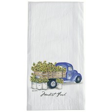 Sullivans Flare Sack Towel Market Fresh Kitchen Cross, 1個, 白色的
