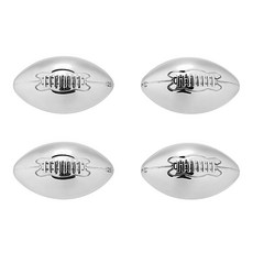 Foster & Rye 足球冰川岩石冰塊 不鏽鋼冰塊, 4個