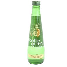bottle green 閃閃發光的壓榨熱帶芒果和椰子, 1個, 275ml