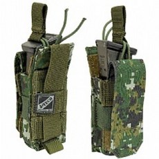 《K.T.T.》 J-TECH 9mm手槍快拔彈匣袋 - 快速抽取、耐磨材質、模組化設計, 海陸數位迷彩