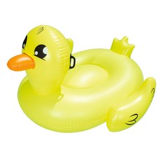 Bestway 巨型鴨成人充氣騎乘/坐騎，可愛造型泳圈，夏日水上活動必備, 黃色