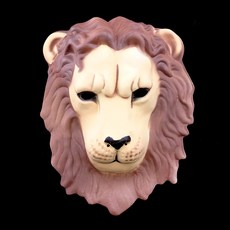 萬聖節幼稚園可愛動物表演裝扮面具 獅子動物面具, 詳見包裝