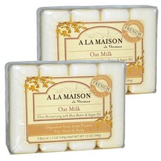 A LA MAISON 手部身體香皂 燕麥牛奶香, 396g, 2塊