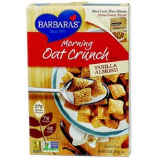 BARBARA`S 早晨燕麥脆麥片 香草杏仁口味, 1盒, 397g