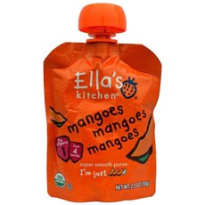 Ella's kitchen 即食超級果泥奶昔, 1個, 芒果