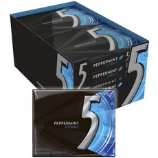 5 Gum 無糖口香糖, 2.7g, 150入, Peppermint Cobalt