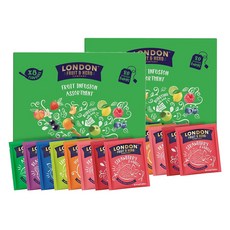 LONDON F&H 芙賀茶 綜合花果茶組, 2盒, 80包, 2g