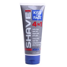 Kiss My Face 4 合 1 保濕剃須膏男士清爽水漾香氛, 1個, 177ml