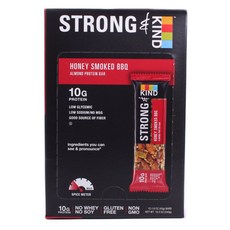 KIND 杏仁蛋白棒 蜂蜜煙燻燒烤口味 12條入, 1盒, 540g