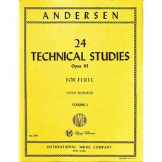 凱翊 IMC 安德森 24首長笛技巧練習曲 作品63 第一冊, 安德森：24長笛技巧練習曲 作品63