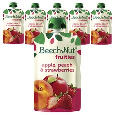BeechNut 果昔 99g, 蘋果桃子草莓口味, 6包