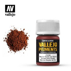 Acrylicos Vallejo AV 73108 棕紅鏽色模型色粉 輕鬆打造逼真鏽蝕效果