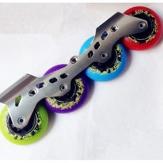 花火輪 二代 斯凱汀 溜冰鞋, 藍色(72mm) 火石輪, 1個